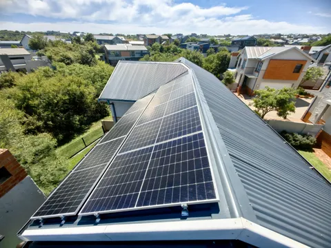 Residential Roof & Floor-Mounted Solar Installation — Gauteng